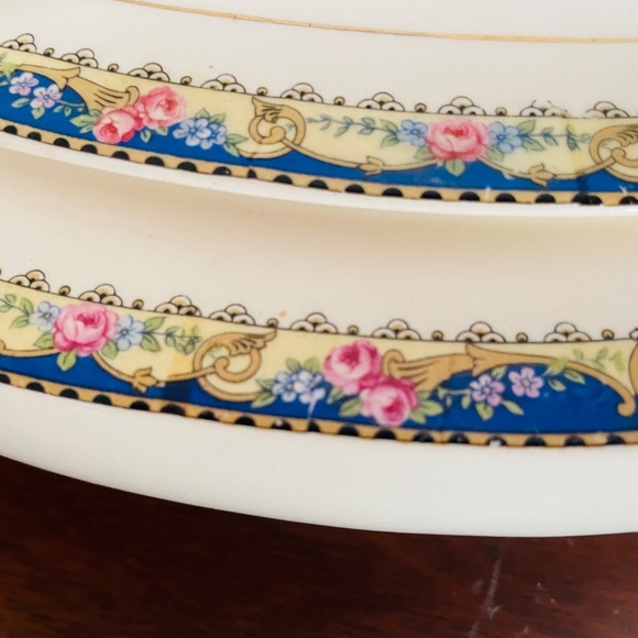 Vintage Homer Laughlin Floral Pattern Covered Vegetable Dish, Vintage China - Picture 4 of 6